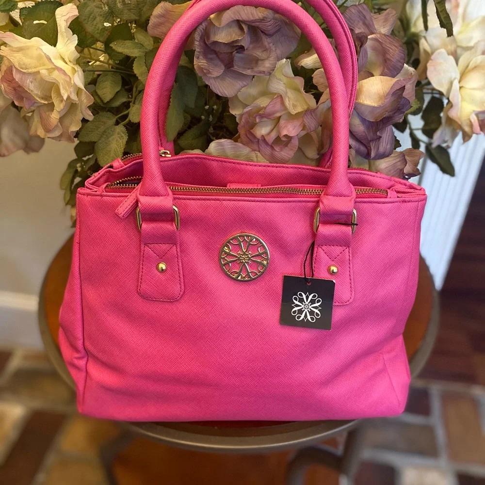 Chic Fuchsia Satchel Bag - Picture 2 of 6